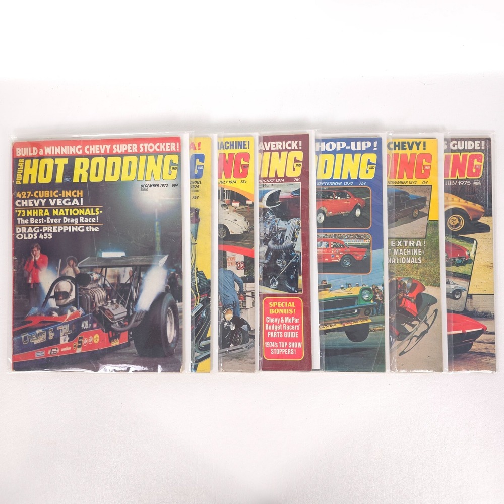 8 Popular‎ Hot Rodding Magazine 1975–1979 Vintage Drag Racing Tech Street Chevy